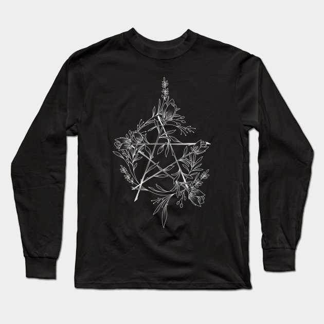 pagan <3 (white design) Long Sleeve T-Shirt by elywick